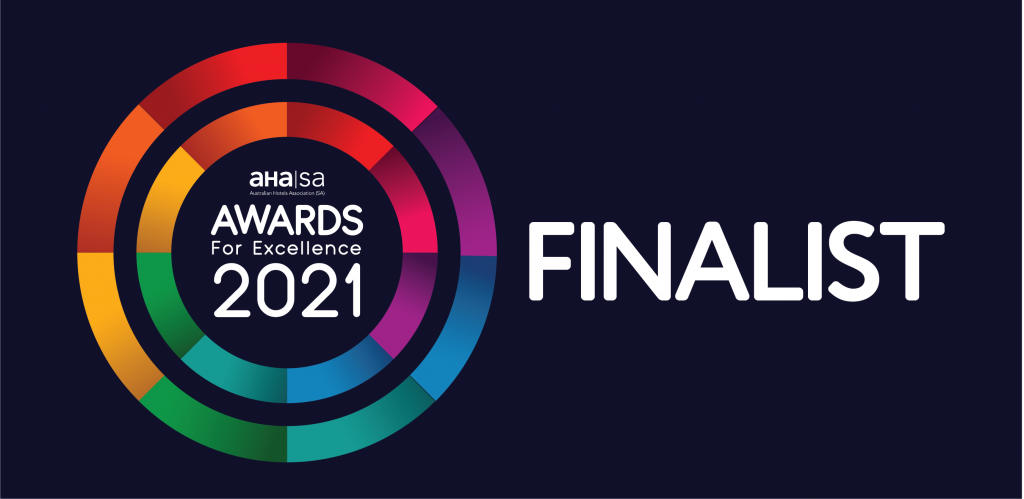 AHA AWARDS FINALIST LOGO 2021 Reversed | Mawson Lakes Hotel