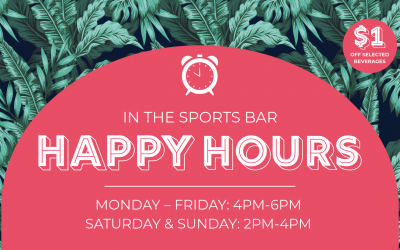 Happy Hours In the Sports Bar